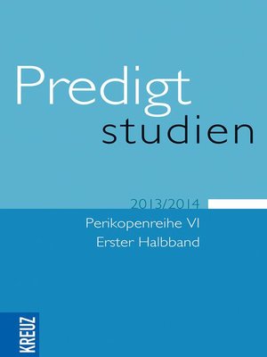 cover image of Predigtstudien VI/1